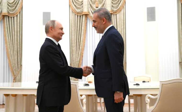 В Москве прошли переговоры Путина и турецкого министра Фидана
